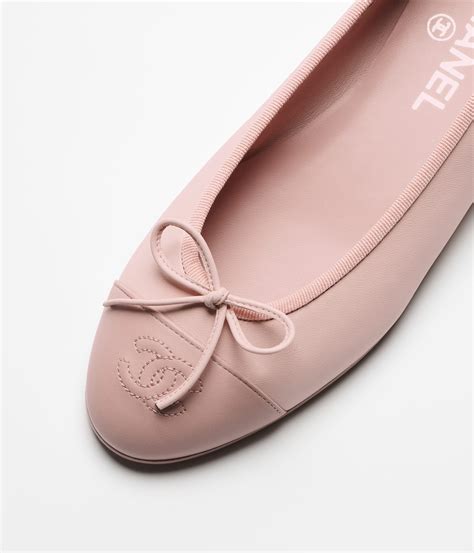 chanel pink ballet flats